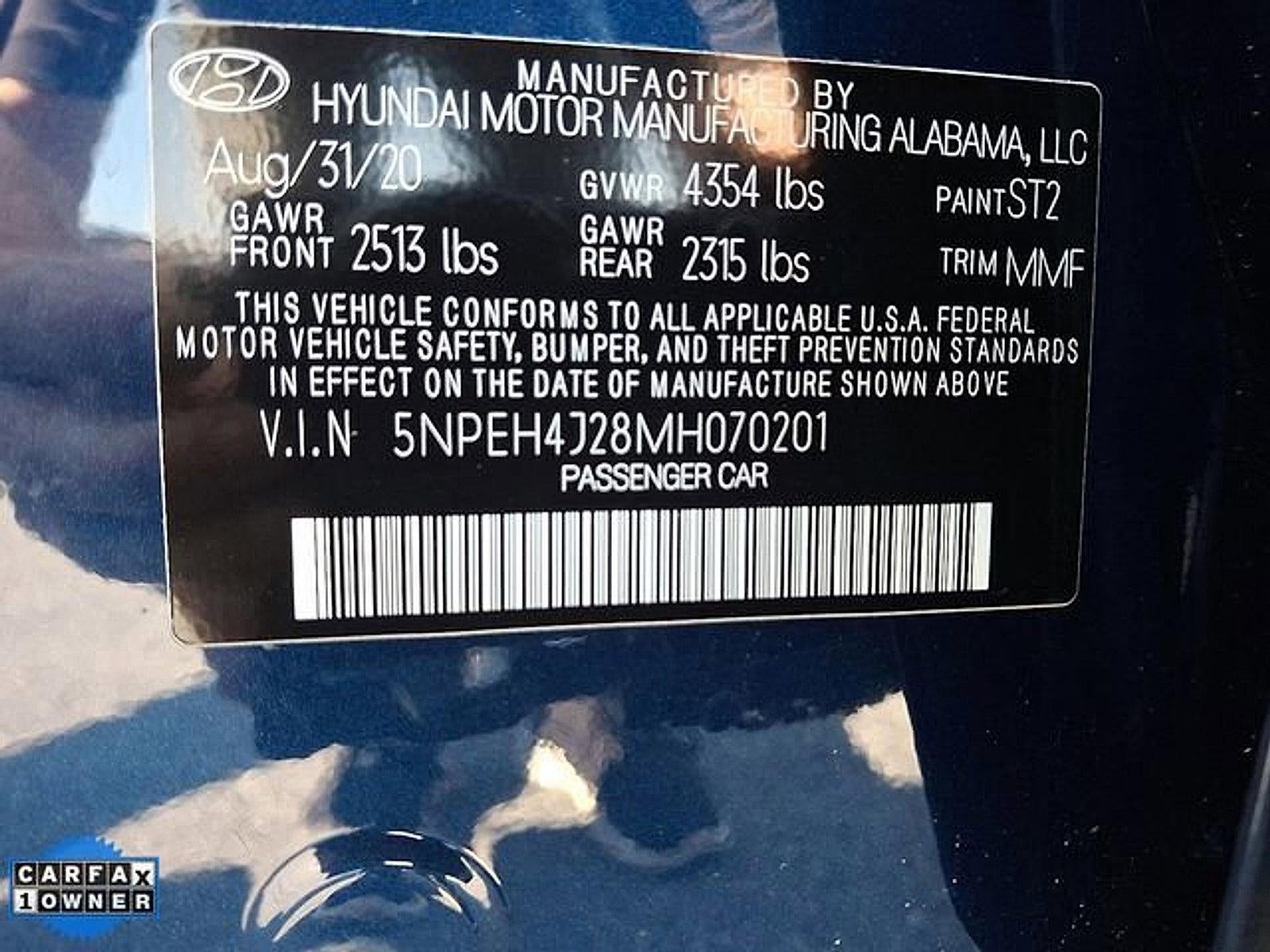 2021 Hyundai SONATA Limited