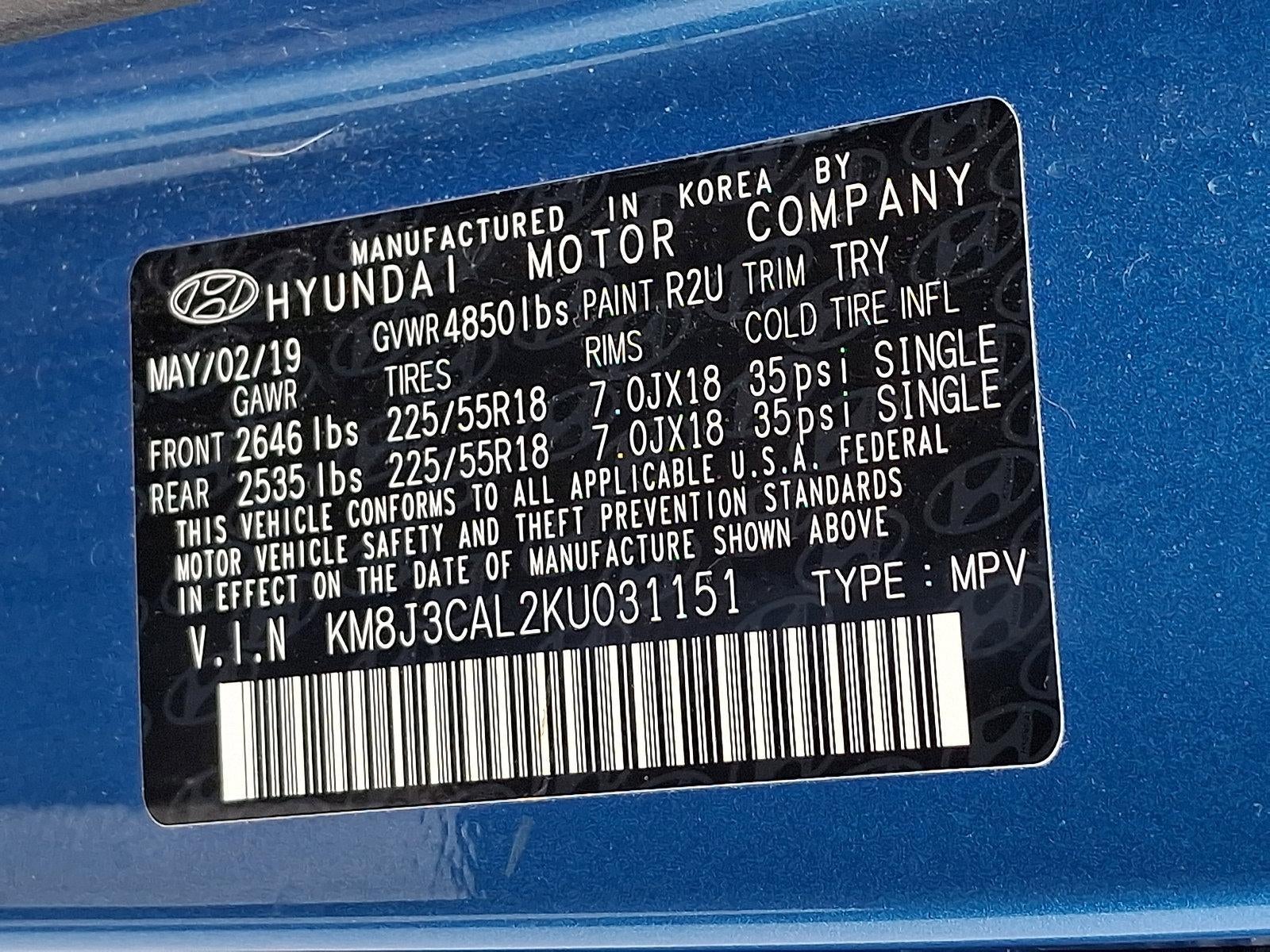 2019 Hyundai TUCSON SEL