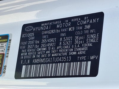 2026 Hyundai PALISADE HYBRID Calligraphy