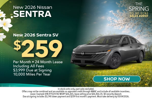 New 2026 Nissan Sentra SV 