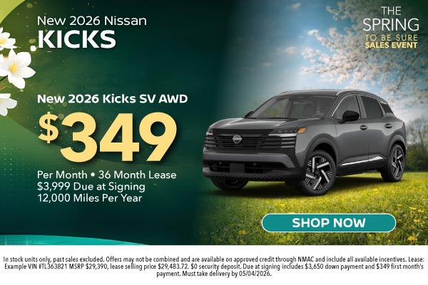 New 2026 Nissan Kicks SV AWD