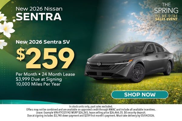 New 2026 Nissan Sentra SV 