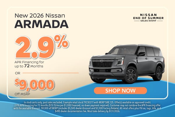 New 2026 Nissan Armada Platinum Reserve