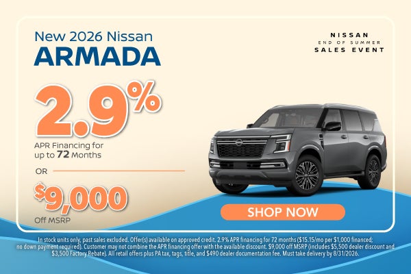 New 2026 Nissan Armada Platinum Reserve
