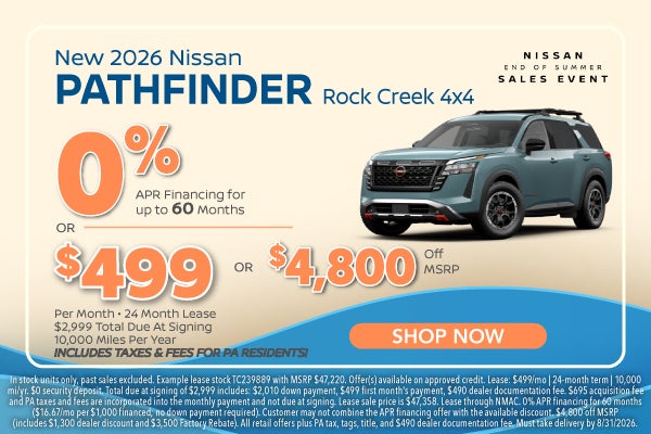 New 2026 Nissan Pathfinder 