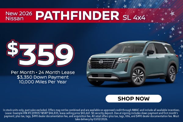 New 2026 Nissan Pathfinder SL 4x4