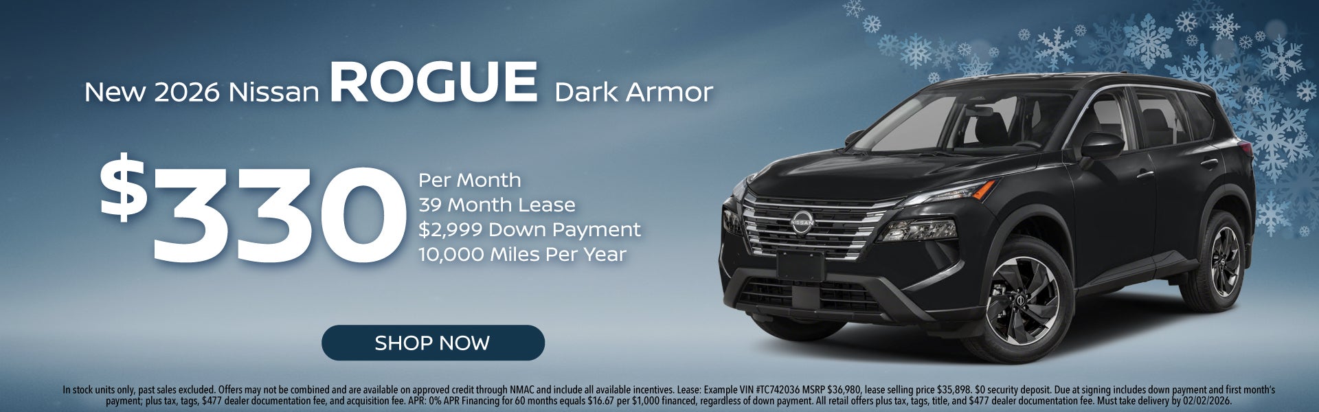 New 2026 Nissan Rogue Dark Armor