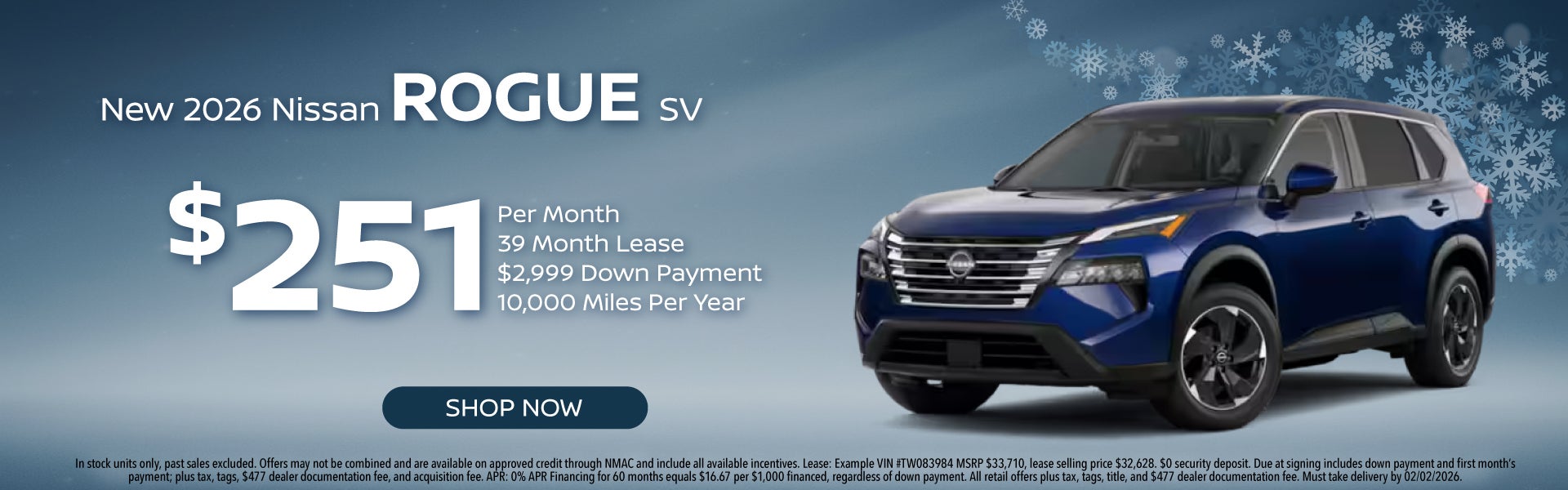New 2026 Nissan Rogue SV