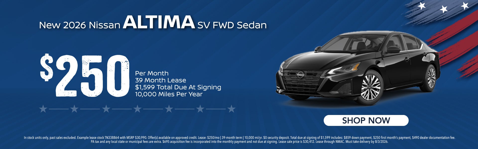New 2026 Nissan Altima SV AWD