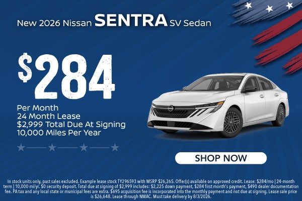 New 2026 Nissan Sentra SV 