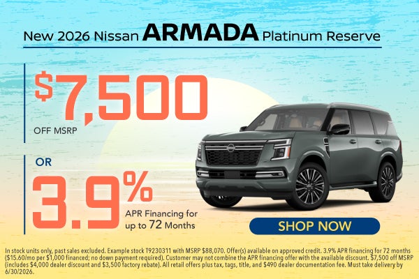 New 2026 Nissan Armada Platinum Reserve