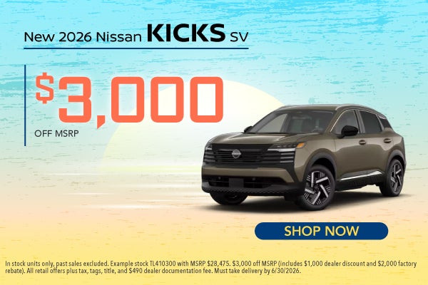 New 2026 Nissan Kicks SV AWD