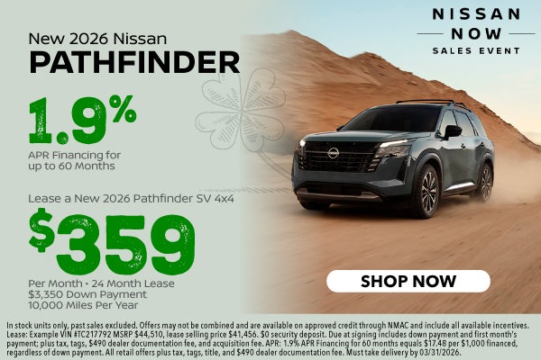 New 2026 Nissan Pathfinder SL 4x4