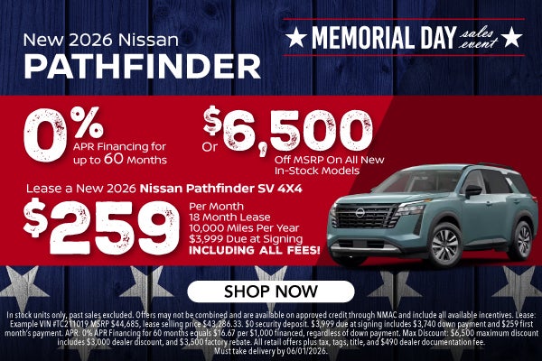 New 2026 Nissan Pathfinder 
