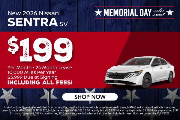 New 2026 Nissan Sentra SV 