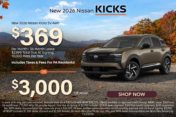 New 2026 Nissan Kicks SV AWD