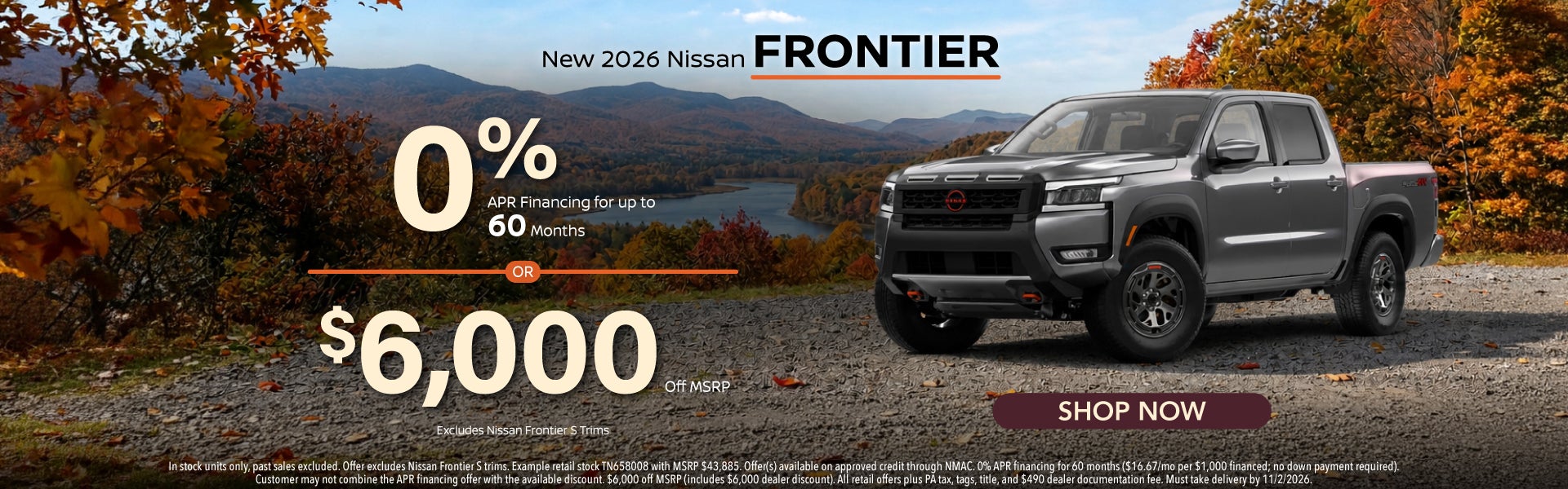 New 2026 Nissan Frontier