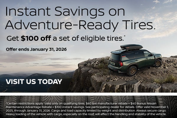 $100 off set of eligible tires*